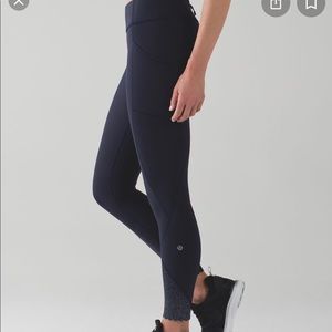 Lululemon Tight Stuff Tight II Navy leggings!